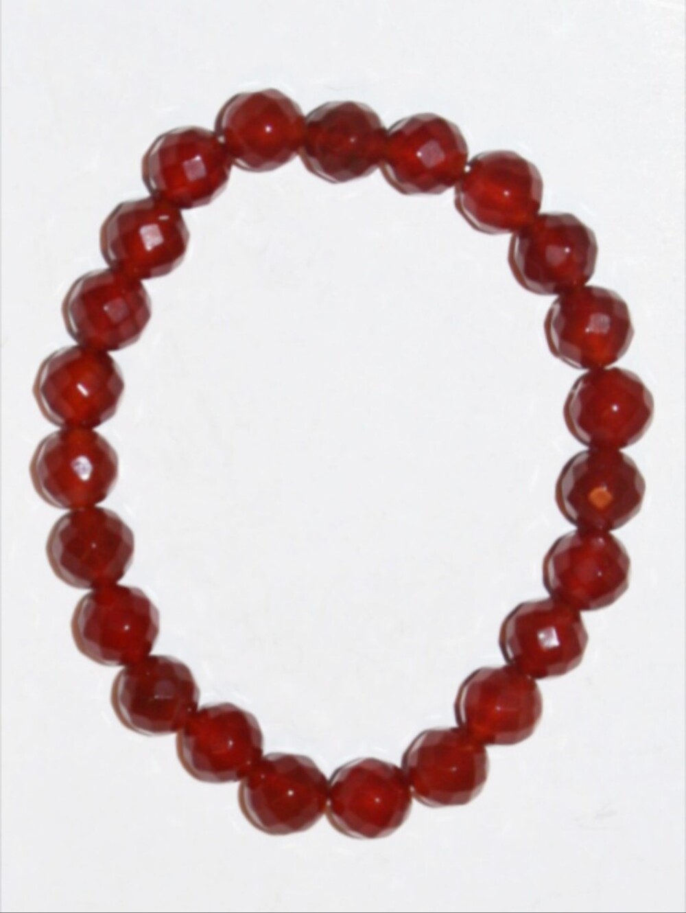 Genuine Red Agate Stone Bracelet